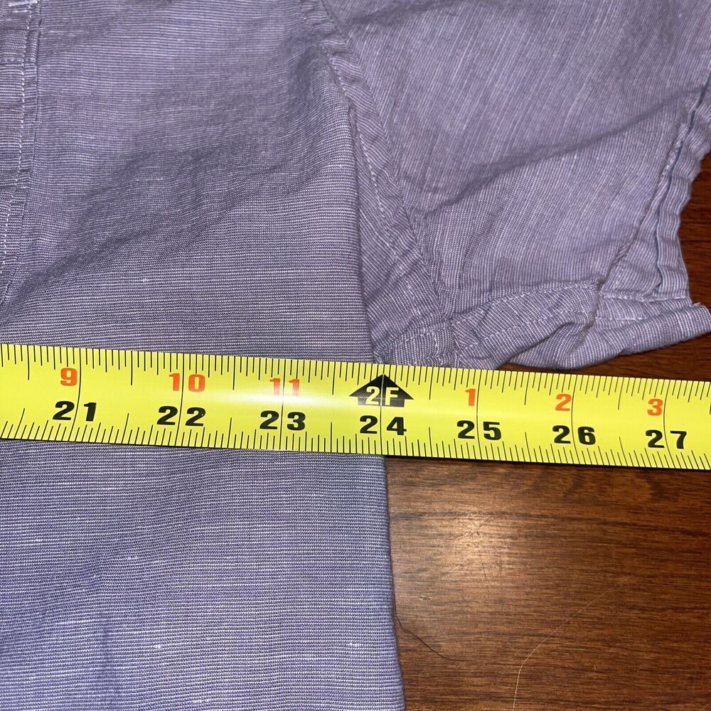 Travis Mathew Shirt Mens XXL Purple Heather Short Sleeve Button - Picture 5 of 5